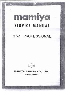 Mamiya C 330 f manual. Camera Instructions.